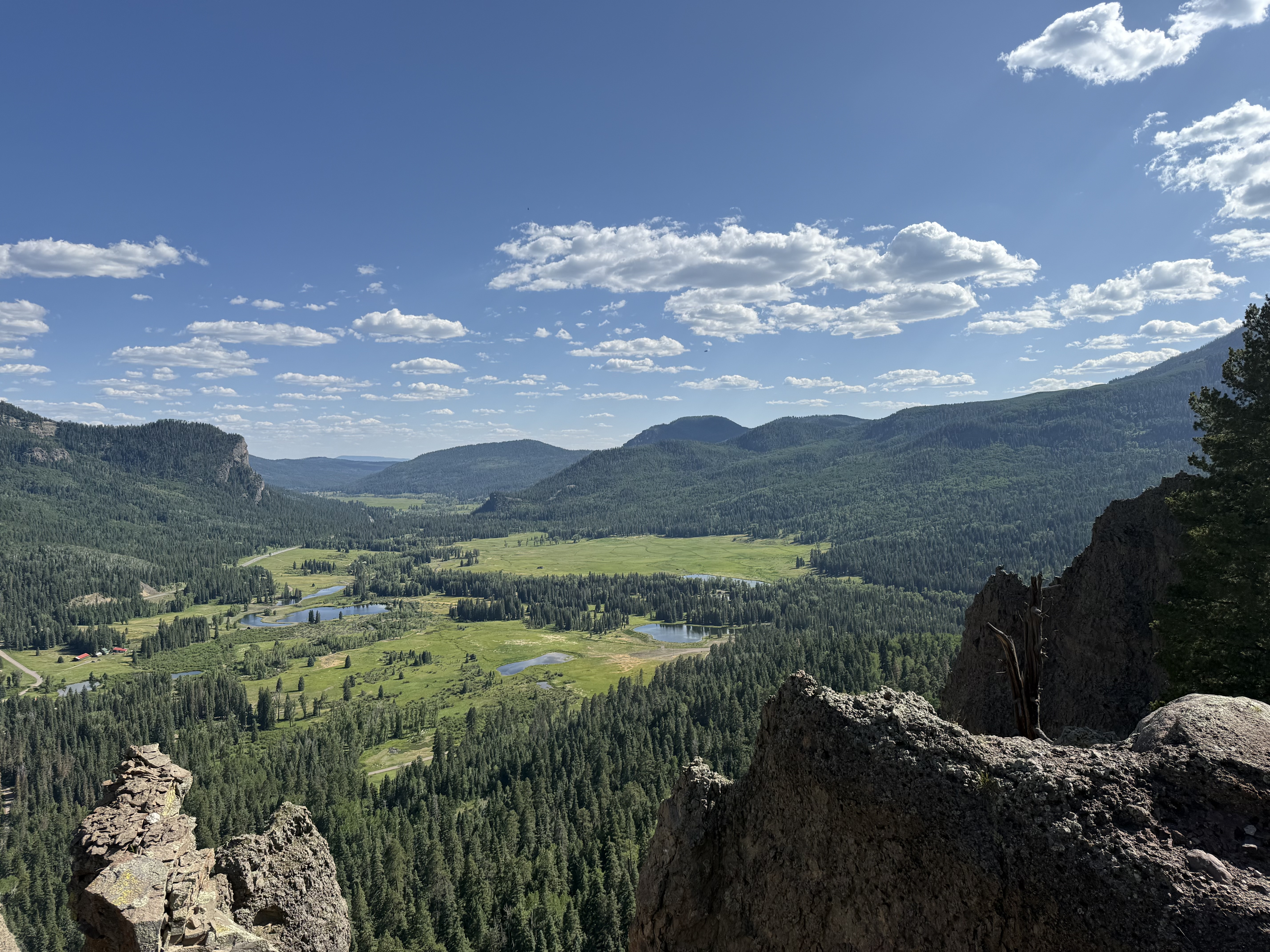 River flowing through mountains